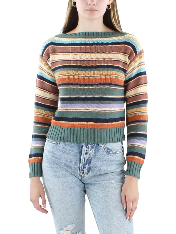 Women's Holiday Clothes On-Trend Fashion Offers Petites Womens Linen Blend Striped Pullover Sweater Women's Holiday Clothes On-Trend Fashion Offers Petites Womens Linen Blend Striped Pullover Sweater