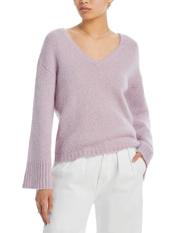 Women's Casual Apparel For Weekends Urban Fashion Cimone Womens Ribbed Trim Kimono Sleeve V-Neck Sweater Women's Casual Apparel For Weekends Urban Fashion Cimone Womens Ribbed Trim Kimono Sleeve V-Neck Sweater