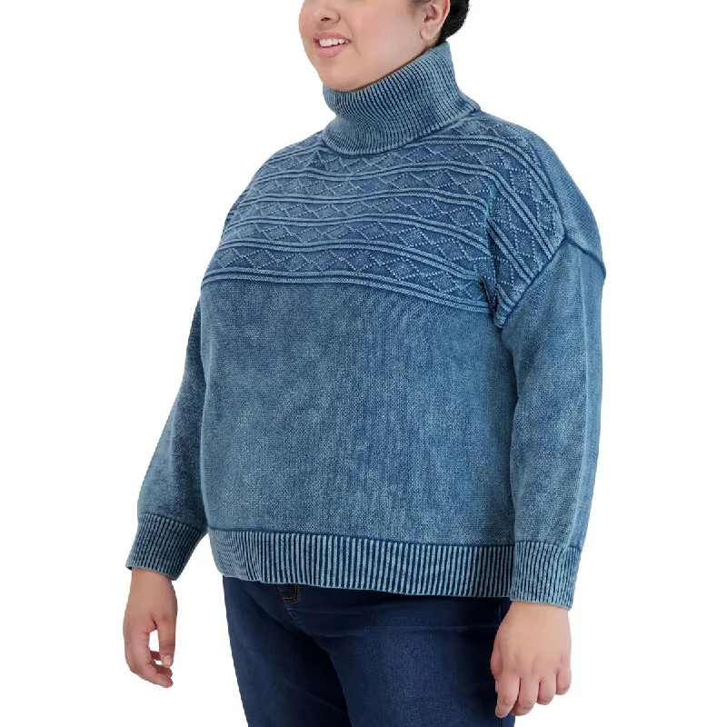 Women's Professional Clothes Fashionable Comfort Promotions Plus Womens Cable Knit Ribbed Trim Turtleneck Sweater Women's Professional Clothes Fashionable Comfort Promotions Plus Womens Cable Knit Ribbed Trim Turtleneck Sweater
