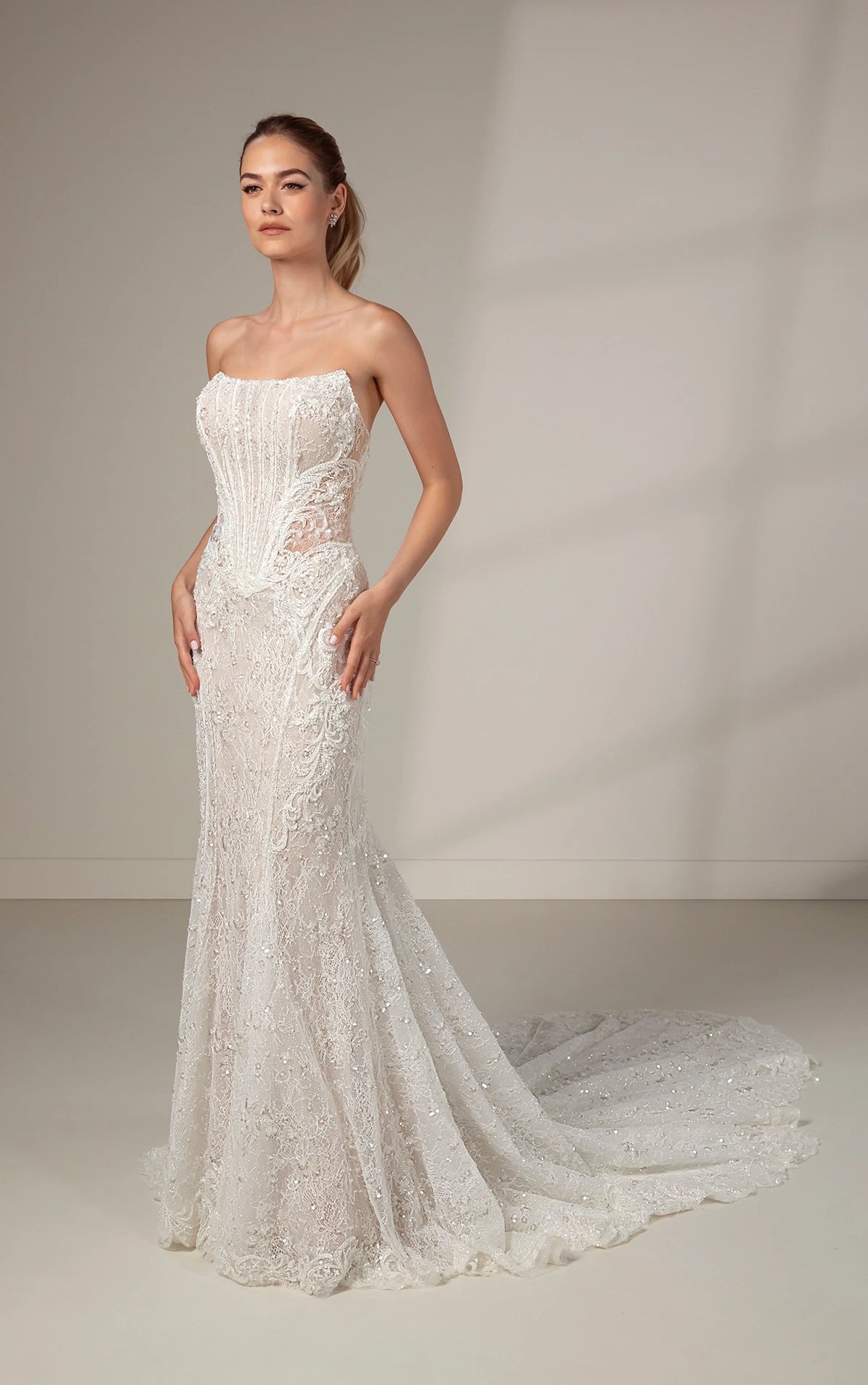 Women's Casual Outfit Budget Friendly Modern Art Deco Sparkling Lace Fit-and-Flare Wedding Dress Women's Casual Outfit Budget Friendly Modern Art Deco Sparkling Lace Fit-and-Flare Wedding Dress
