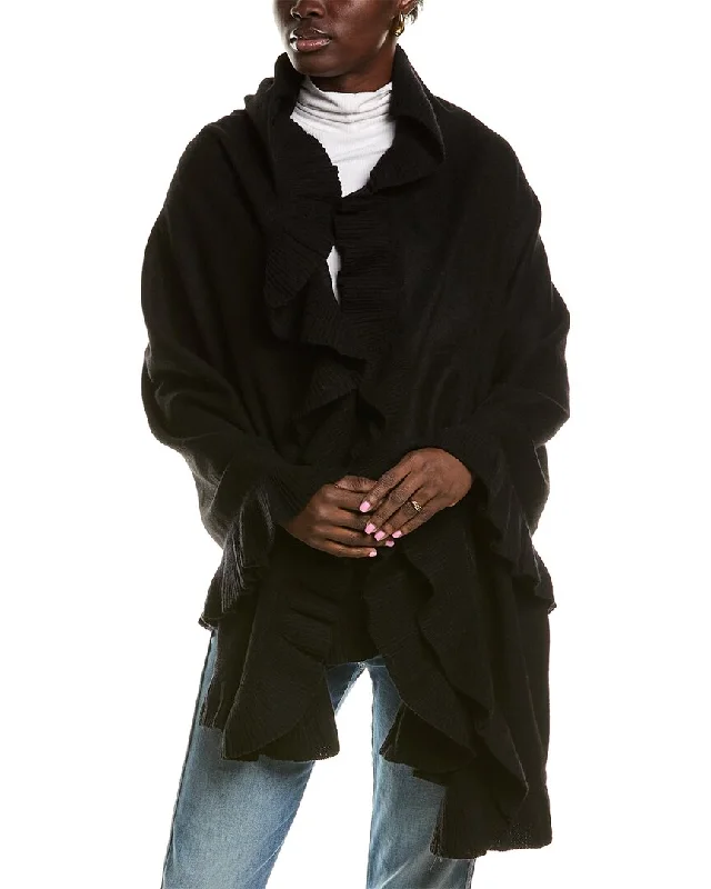 Women's Apparel And Garments Timeless Style Promotions La Fiorentina Wool & Cashmere-Blend Ruffle Wrap Women's Apparel And Garments Timeless Style Promotions La Fiorentina Wool & Cashmere-Blend Ruffle Wrap