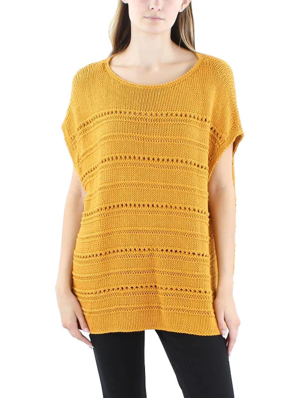 Affordable Luxury Women's Garments Seasonal Fashion Womens Metallic Silk Pullover Sweater Affordable Luxury Women's Garments Seasonal Fashion Womens Metallic Silk Pullover Sweater