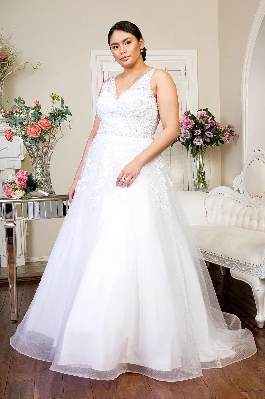 Stylish Women's Outfit New In This Season Long Sleeveless Embroidered Mesh Wedding Dress Stylish Women's Outfit New In This Season Long Sleeveless Embroidered Mesh Wedding Dress