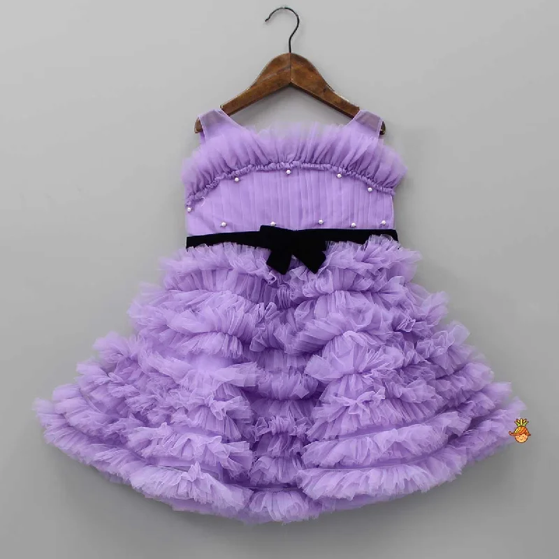 Timeless Women's Garments Daring Fashion Promotions Ruffled Dress With Attached Bowy Belt Timeless Women's Garments Daring Fashion Promotions Ruffled Dress With Attached Bowy Belt