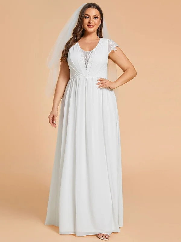 Women's Date Night Outfit Special Offer For You Plus Size Sleeveless V-Neck Chiffon Wedding Dresses Women's Date Night Outfit Special Offer For You Plus Size Sleeveless V-Neck Chiffon Wedding Dresses