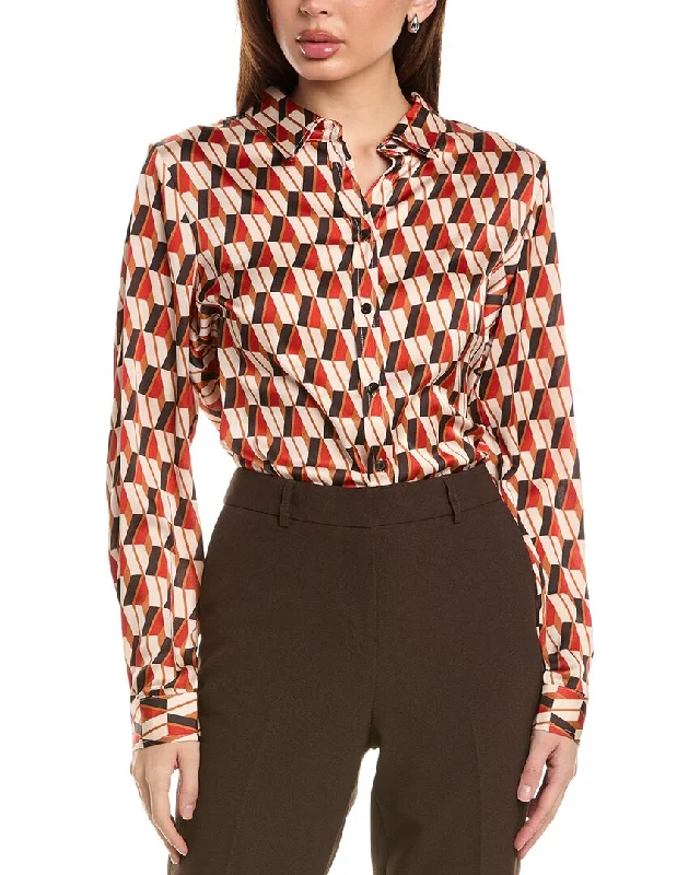 Chic & Modern Sales Tahari ASL Hammered Satin Shirt
