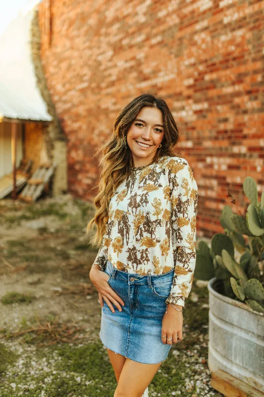 Romantic Chic Deals The Fall Fencelines Lonsleeve Top