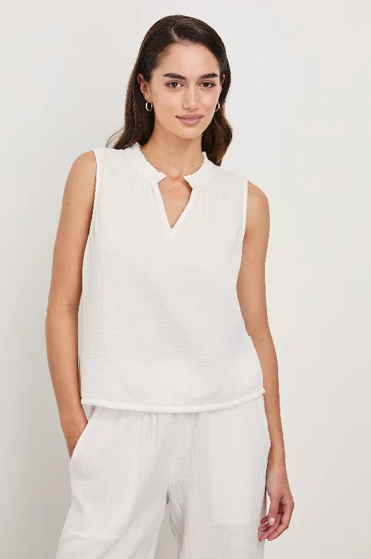 Explore What's New CHRISTY TOP - WHITE