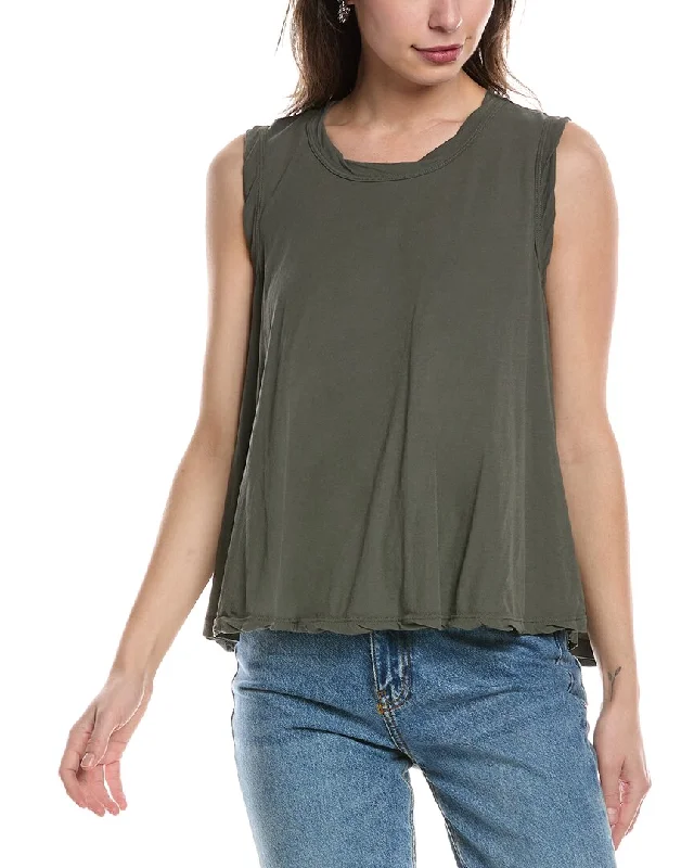 Romantic Fashion Discounts James Perse Fine Gauge A-Line Shell Top
