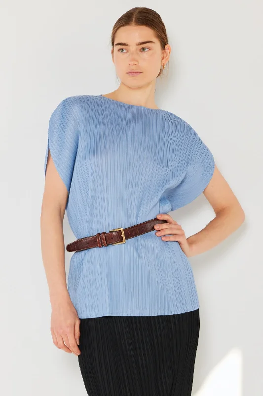 Sleek Style Discounts Ribbed Pleated Oversized Dolman Sleeve Top