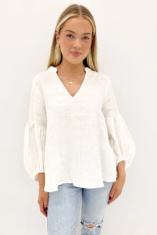 Durable Fashion Picks Madison Top White