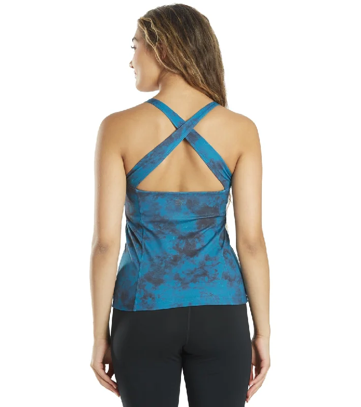 Women's Stylish Professional Garments Durable Fashion Picks Everyday Yoga Tie Dye Elevated Support Tank Indigo Women's Stylish Professional Garments Durable Fashion Picks Everyday Yoga Tie Dye Elevated Support Tank Indigo