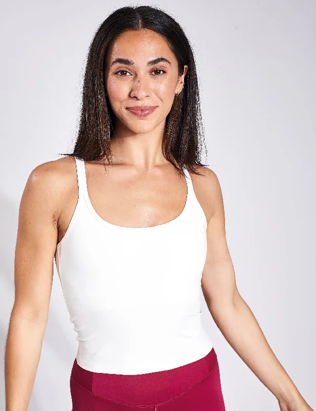 Modern Women's Attire Limited Time Special Offer Gemma Scoop Tank - Ivory
