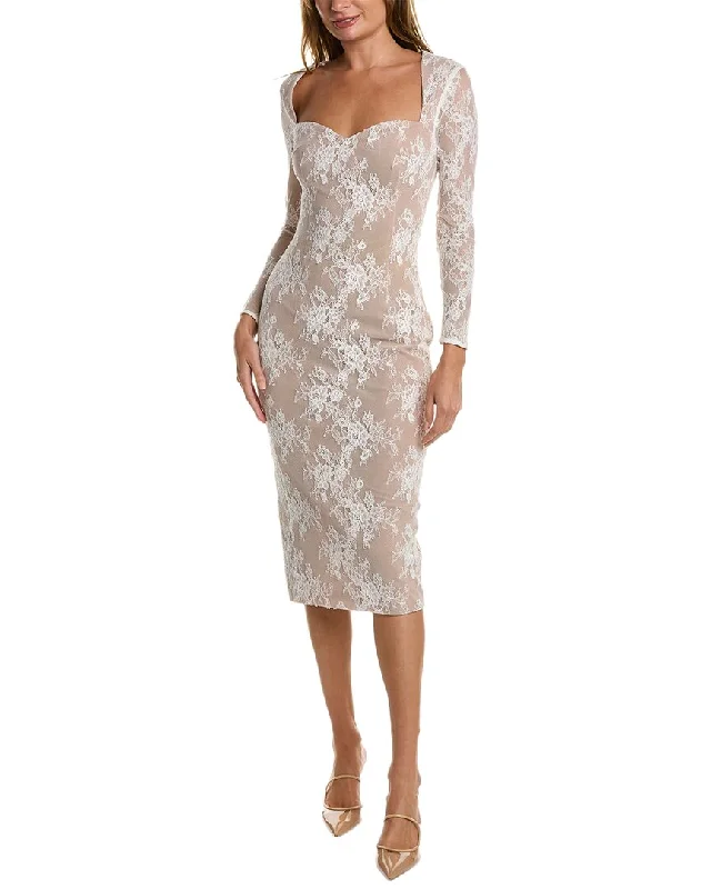 Women's Work Outfit Bid Farewell To The Old Season ELLIATT Bottlebrush Midi Dress