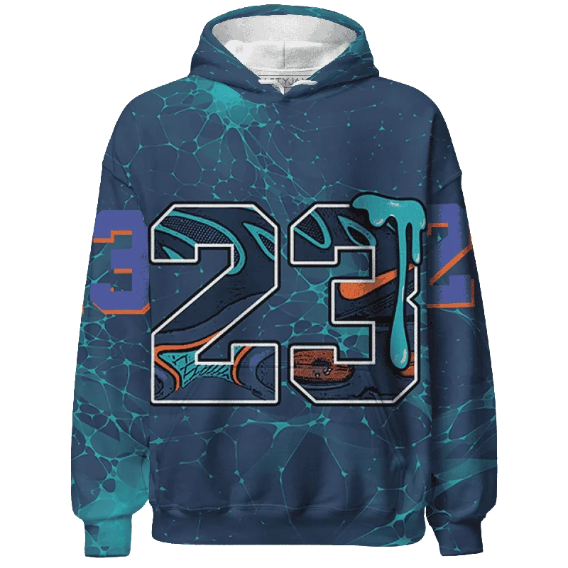 Breathable And Lightweight Unisex Wear Style Without Limits NastyJamz AM Plus Drift Midnight Navy Total Orange Dusty Cactus Hoodie Match 23 Sneaker All-Over Print