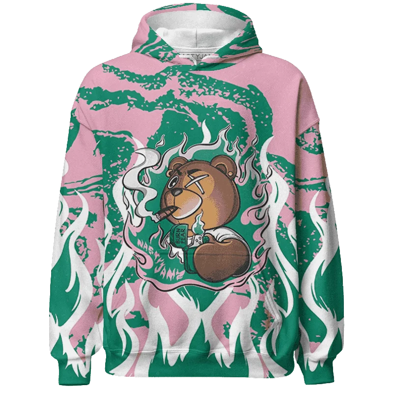 Oversized Unisex Fashion Pieces Street Style Discounts NastyJamz Dunk Pink Malachite Medium Soft Low Sail Hoodie Match BER Burn Fear All-Over Print